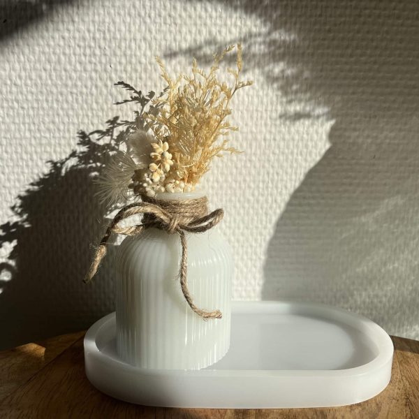 vase douceur blanc mat